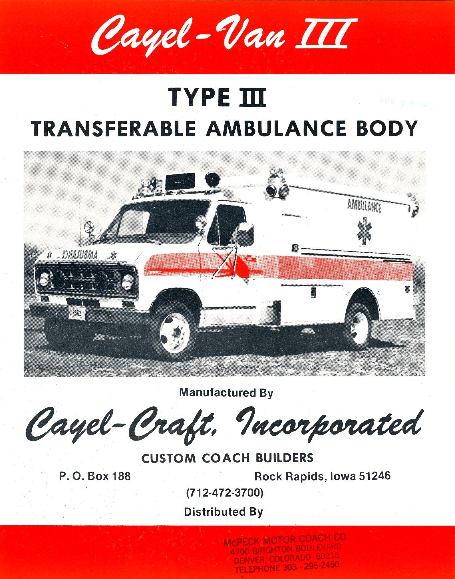 Cayel - Van III Flyer